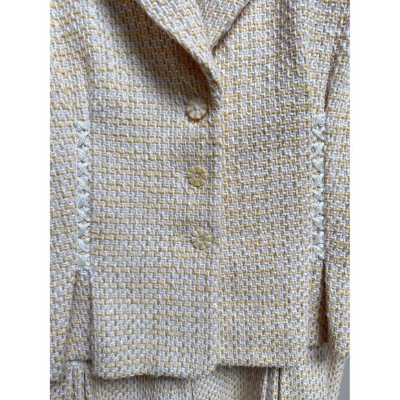 Kay Unger NY Women Tweed Skirt Suit Set 16 Church Wedding Old Money Quiet Luxury - Picture 4 of 16